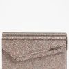 Jimmy Choo Glitter Clutch in Silver (multi) - Lyst