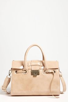 Jimmy Choo Rosalie Patent Leather Satchel - Lyst