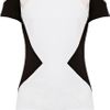 Karen Millen Colourblock Mesh and Jer in White (multi-coloured) - Lyst
