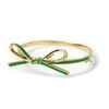 Kate Spade Skinny Mini Bow Bangle in Green - Lyst