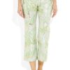 Marni Jacquard Straightleg Cropped Pants in Green (mint) - Lyst