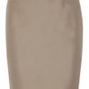 Valentino Woven Silk Pencil Skirt in Gray (taupe) - Lyst