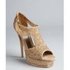 Yves Saint Laurent Khaki Studded Suede Tribute R 105 Platform Sandals in Khaki - Lyst