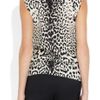 Yves Saint Laurent Leopard Print Silk Crepe De Chine Top in Animal (leopard) - Lyst