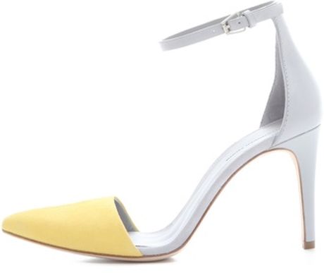 alexander wang heels yellow