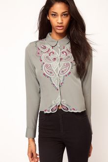 ASOS Collection  Blouse with Paisley Embroidery and Cutwork - Lyst