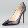 Christian Louboutin Decollete Patent Leather Stiletto Pump in Black - Lyst