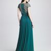 Elie Saab Lattice Chiffon Gown in Blue (forest) - Lyst