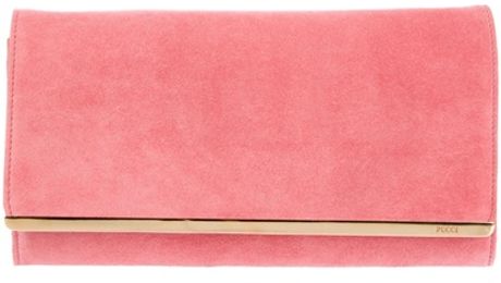 Emilio Pucci Classic Clutch in Pink - Lyst