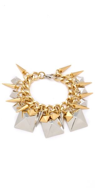 Fallon Jewelry Extra Large Stud Charm Bracelet - Lyst