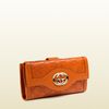 Gucci Interlocking G Continental Wallet in Orange - Lyst