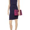 Halston Heritage Wrapeffect Ruched Jersey Dress in Blue (midnight) - Lyst
