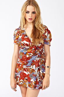 Nasty Gal Printed Mini Dress - Lyst