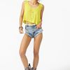 Nasty Gal Scoop Crop Tank in Yellow (chartreuse) - Lyst