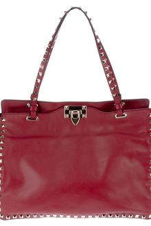 Valentino Studded Tote - Lyst