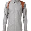 Alexander Mcqueen Leather Holster Detailed Shirt in Gray for Men (grey) - Lyst