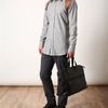 Alexander Mcqueen Leather Holster Detailed Shirt in Gray for Men (grey) - Lyst