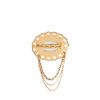 Asos Gem Chain Brooch in Gold (green) - Lyst