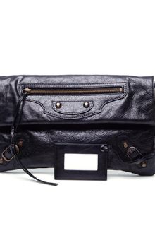 Balenciaga Giant Leather Envelope Clutch - Lyst