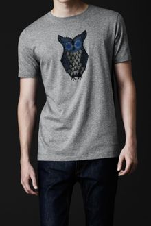 Burberry Prorsum Owl Graphic Cotton T-shirt - Lyst