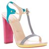 Christian Louboutin Colour Block Sandal in Blue - Lyst