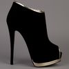 Giuseppe Zanotti Peep Toe Shoe Boot in Black - Lyst