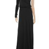Halston Heritage One Shoulder Jersey Gown in Black - Lyst