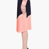 Marni Peach Pleated Midi Skirt in Pink (black) - Lyst