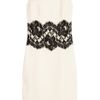 Michael Kors Lace Trimmed Stretch Wool Crepe Dress in White (ivory) - Lyst