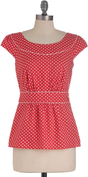 ModCloth Cool with Me Top in Cherry Fizz - Lyst