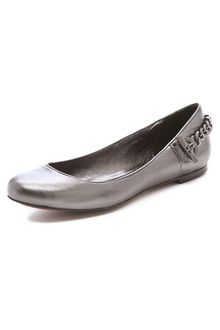 Rachel Zoe Laura Metallic Flats - Lyst
