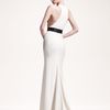 Stella Mccartney Belted Colorblock Gown in Blue (navy) - Lyst