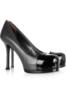 Yves Saint Laurent Tribtoo Leather and Patent Pumps - Lyst