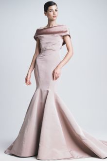 Zac Posen Silk Faille Mermaid Gown - Lyst