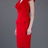 Alexander Mcqueen Archive Peplum Dress in Red - Lyst