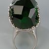 Alexander Mcqueen Skull Ring in Green (silver) - Lyst