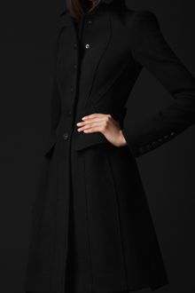 Burberry Prorsum Crêpe Wool Tailored Coat - Lyst
