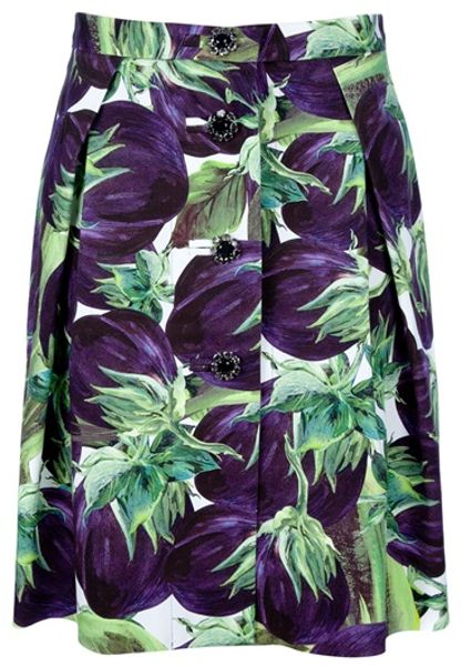 Dolce & Gabbana A Line Skirt in Multicolor (multicoloured) - Lyst