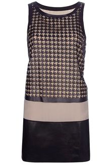 DSquared2 Leather Blend Dress - Lyst