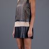 Dsquared2 Leather Blend Dress in Black - Lyst