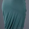 Helmut Lang Drape Skirt in Green - Lyst