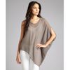 Helmut Lang Light Rosewood Silk Asymmetrical Single Short Sleeve Ghost Top in Gray (grey) - Lyst