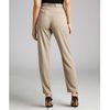 Helmut Lang Khaki Stretch Woven Cropped Trousers in Khaki - Lyst
