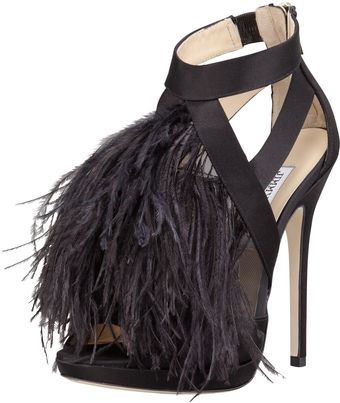 Jimmy Choo Teazer Satinfeather Sandal - Lyst