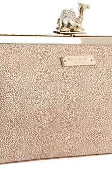 Kate Spade New York Queen Of The Nile Camel Clutch - Lyst