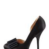 Lanvin Satin Bow Dorsay in Black - Lyst