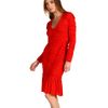 Mcq By Alexander Mcqueen Gathered Short Dress in Red (b) - Lyst