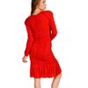 Mcq By Alexander Mcqueen Gathered Short Dress in Red (b) - Lyst