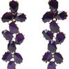 Oscar De La Renta Gemstone Earring in Purple (gold) - Lyst