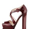 Prada Spazzolato Platform Crisscross Pump in Gray - Lyst